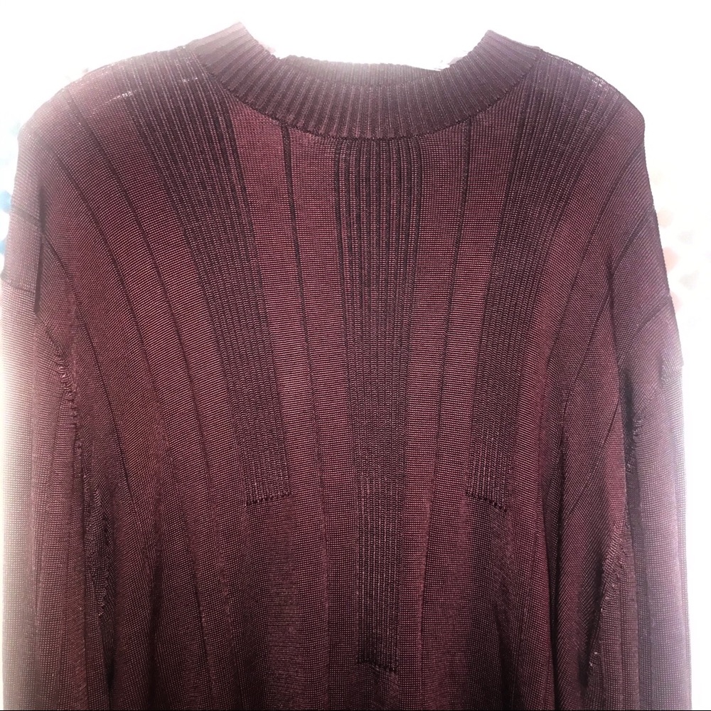 TULLIANO Men’s Purple Stripper see through Sweater
